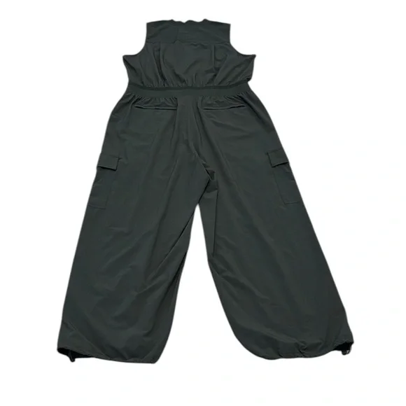 Athleta Brooklyn Utility Jumpsuit Olive Green Style 824834 14 - Picture 8 of 16